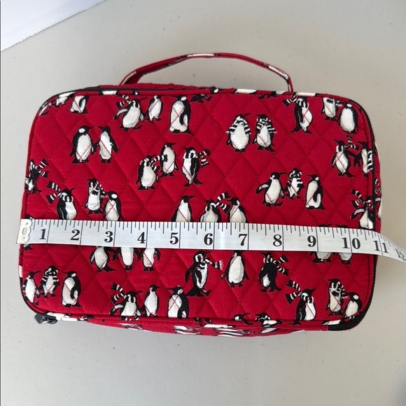 Vera Bradley Playful Penguin Red Cosmetic Case - Picture 13 of 16